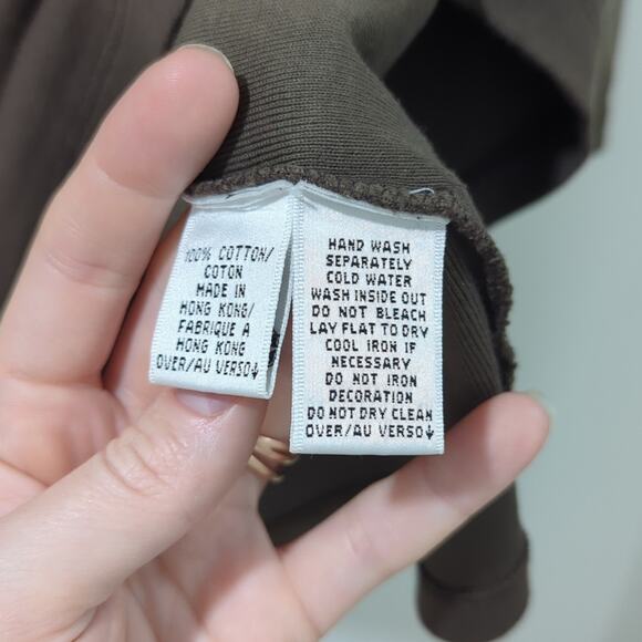 DB Life Dana Buchman Ombre Stone V-Neck 3/4 Sleeve Sweater Top Brown Wmns Sz M - Picture 7 of 8